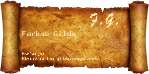 Farkas Gilda névjegykártya